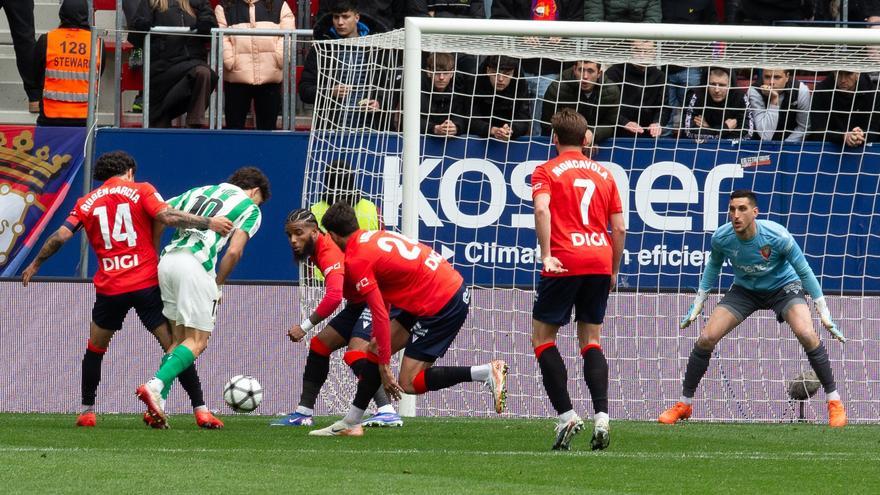 Osasuna-Betis | Catena: “Nos ha faltado tranquilidad y precisión”