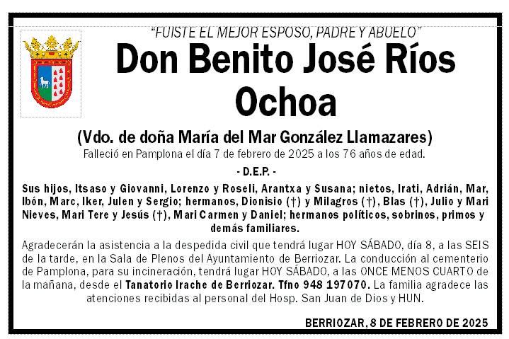 Benito José Ríos Ochoa