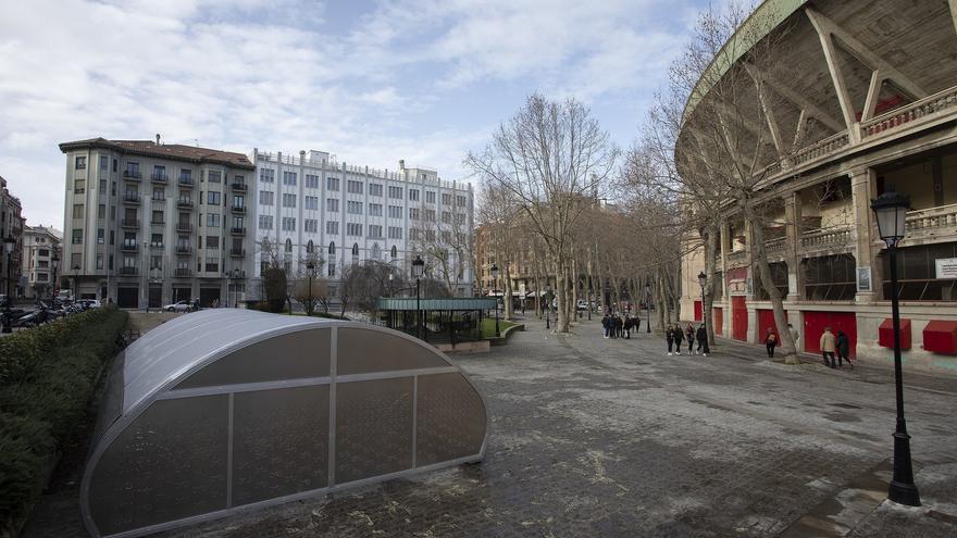 Herida al sufrir un atropello cerca del parking de la Plaza de Toros de Pamplona
