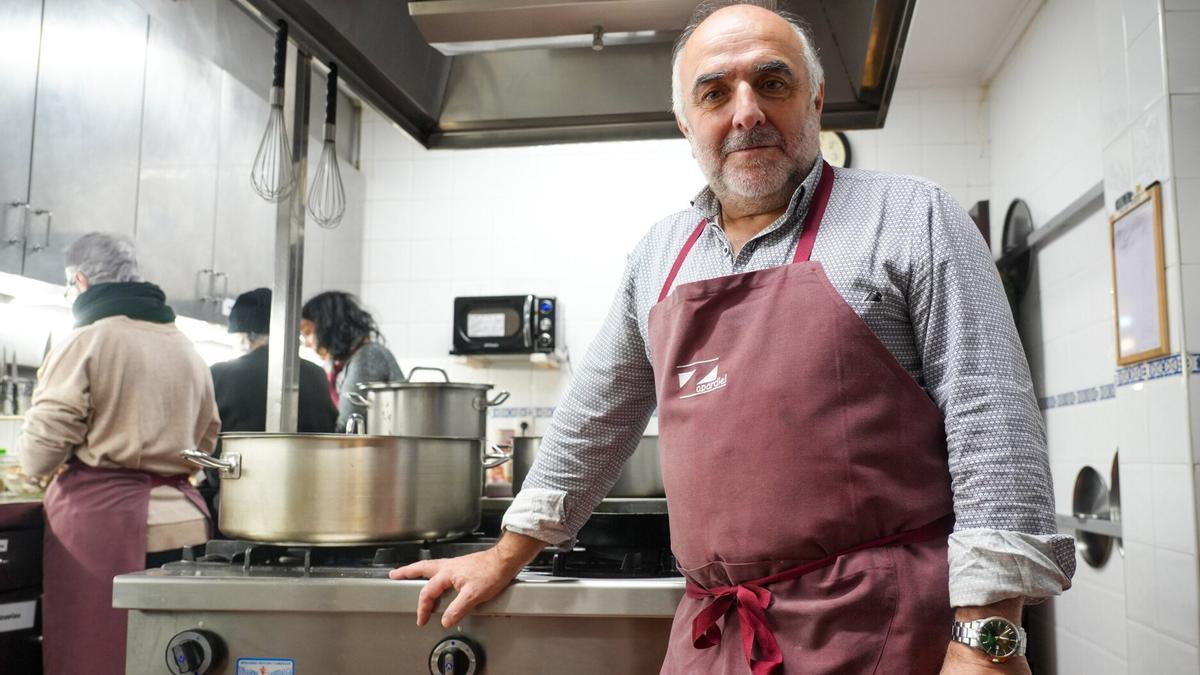 José Antonio Arberas, entre los fogones