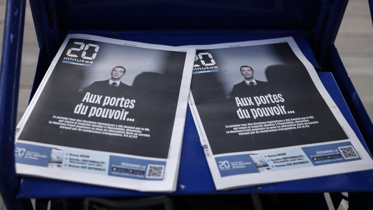 La prensa se hace eco de la victoria de Jordan Bardella.