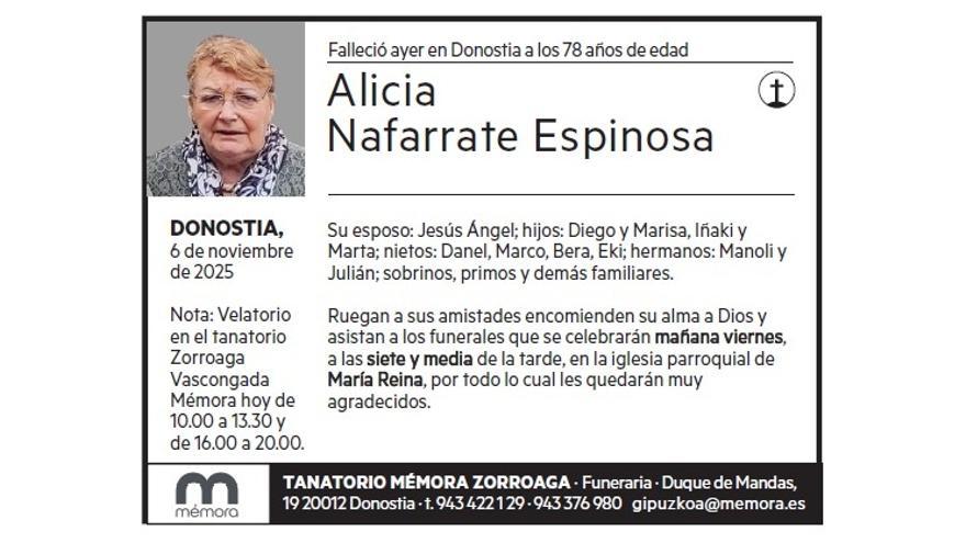 ALICIA NAFARRATE ESPINOSA