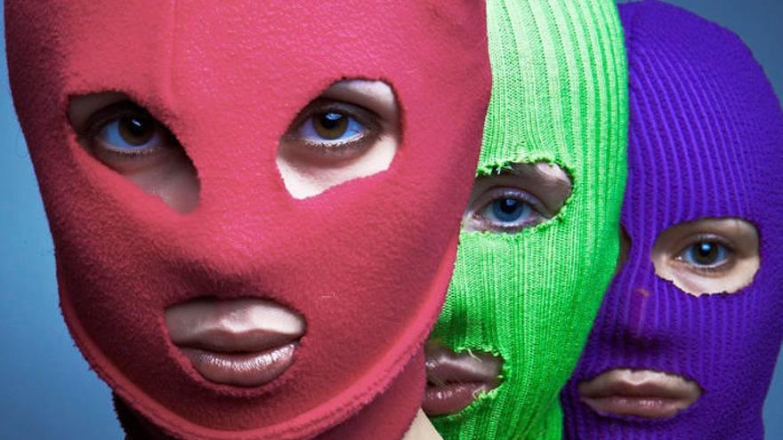 Las Pussy Riot, con sus coloridos pasamontañas.
