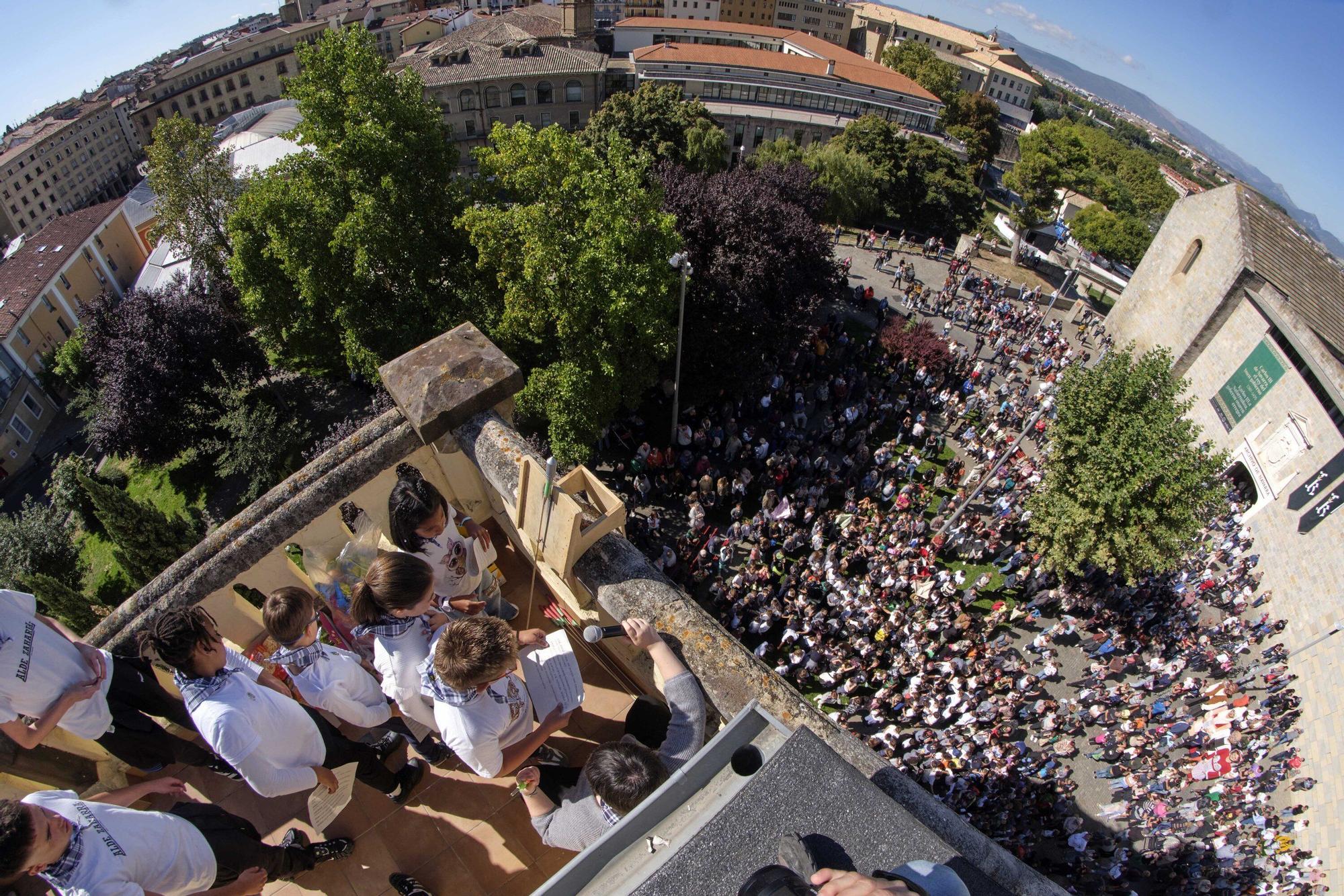Fotos del chupinazo de San Fermín Txikito 2025