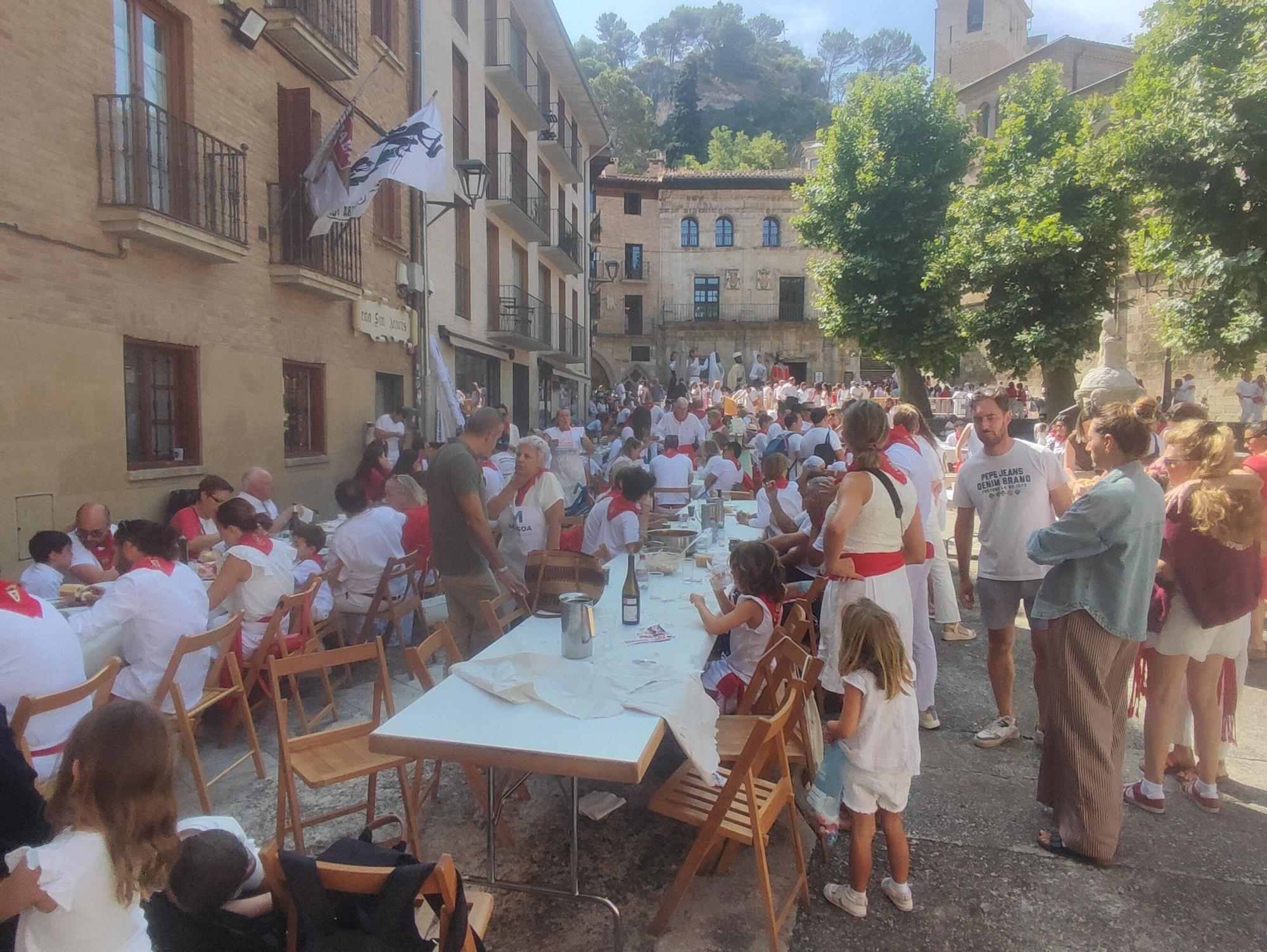 La plaza de San Martín, otro de los puntos de encuentro en las fiestas.