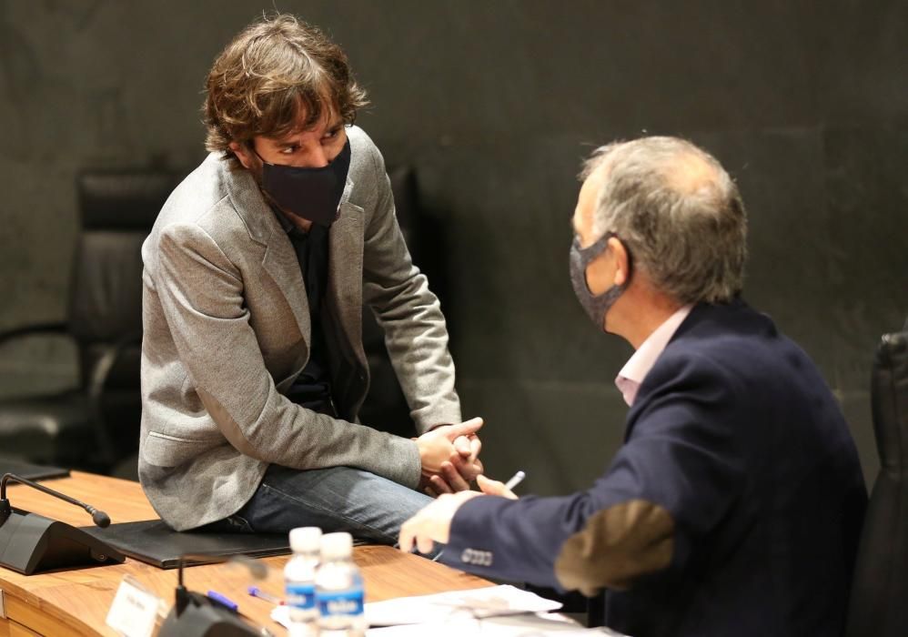 Pleno del Parlamento de Navarra sobre el Covid-19