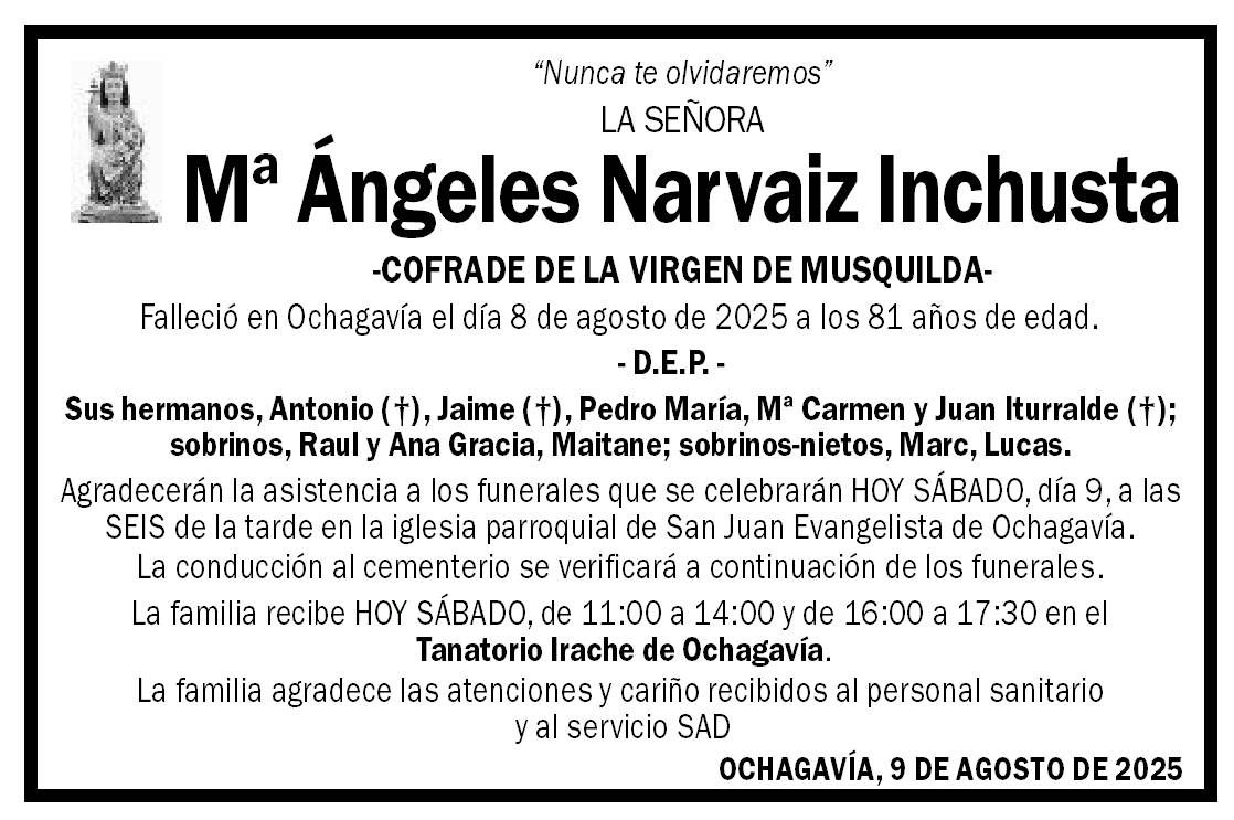 Mª Ángeles Narvaiz Inchusta