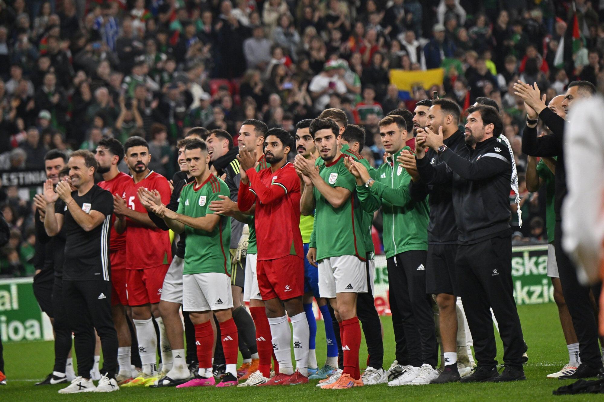 Las imágenes del Euskal Selekzioa - Palestina