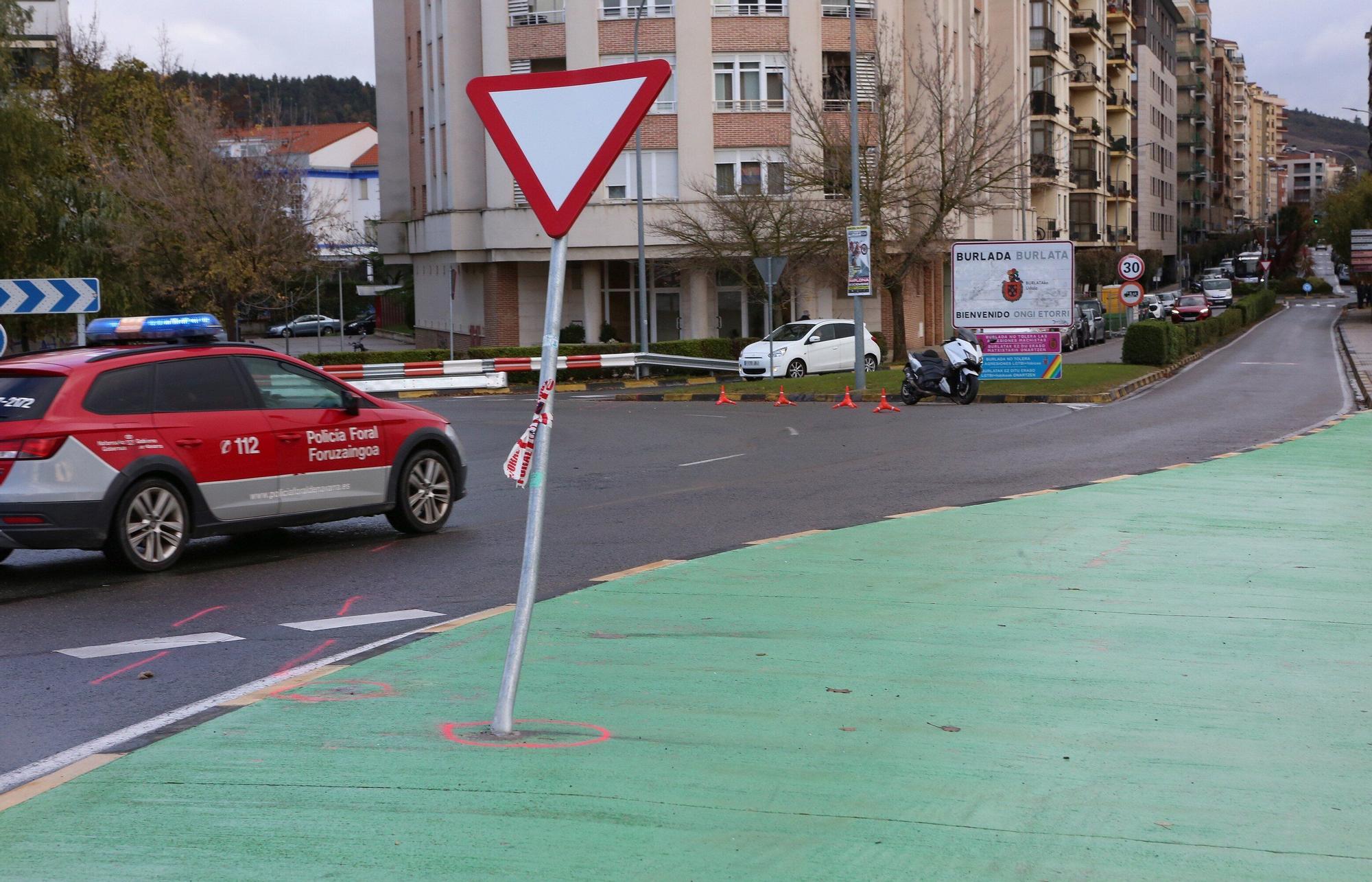 Accidente mortal en Burlada (domingo 30 de noviembre de 2025)