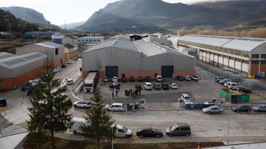 Polígono industrial de Irurtzun tras su reurbanización, en las antiguas instalaciones de Inasa.