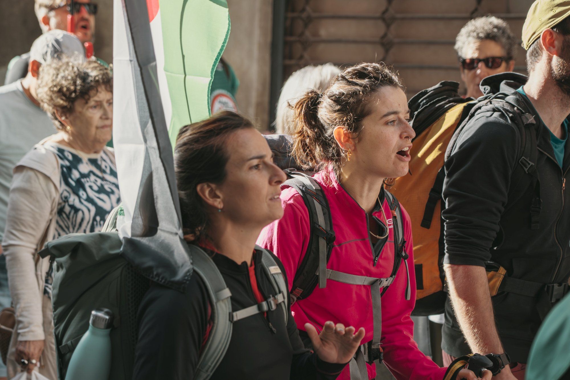 Fotos de la marcha pro Palestina 'Ibaitik Itsasora' en Tudela