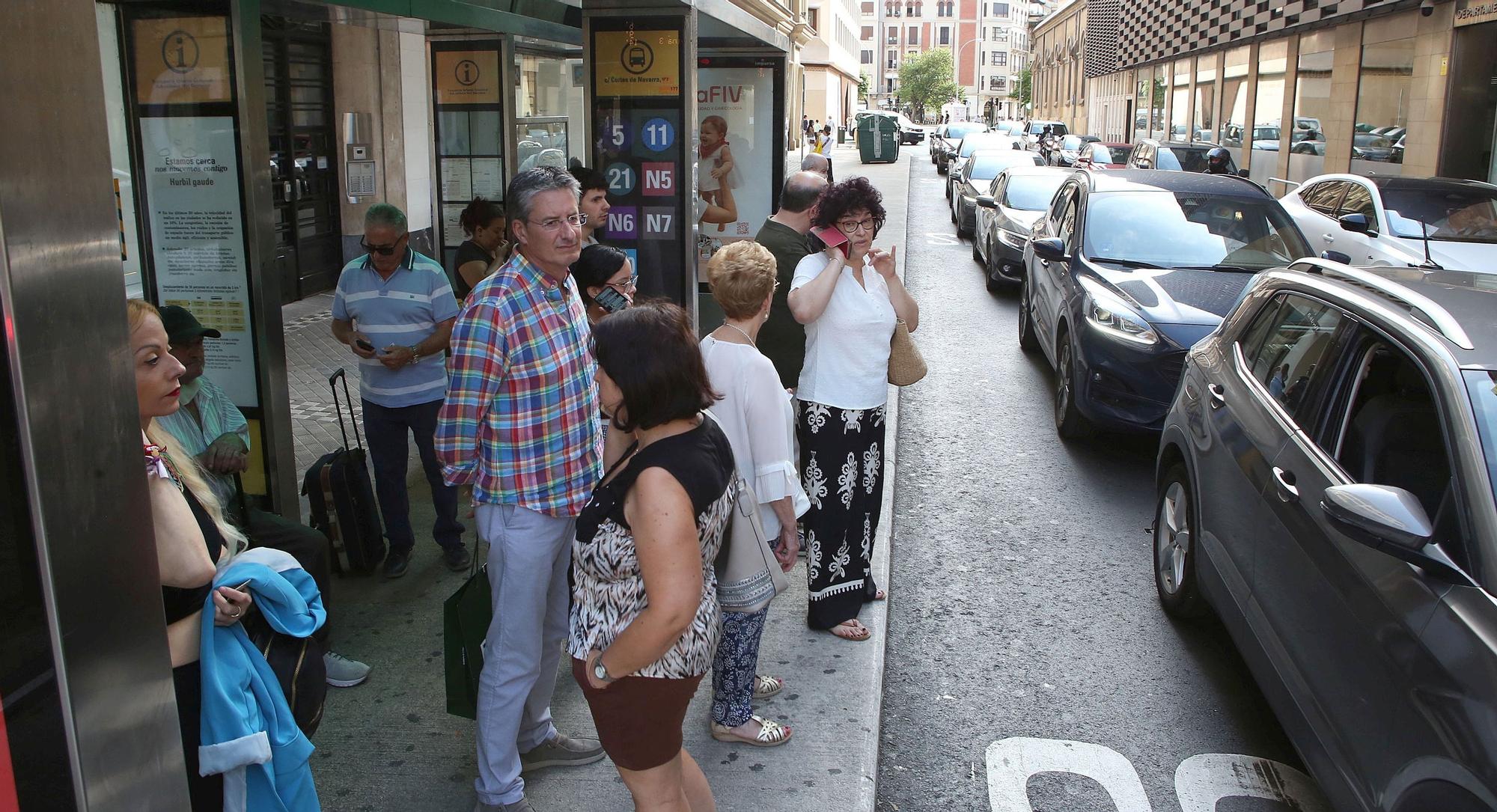 Primera jornada de la huelga indefinida en julio en el servicio de villavesas