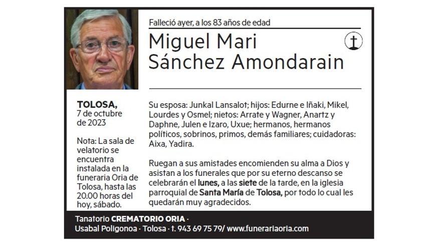 Miguel Mari Sánchez Amondarain