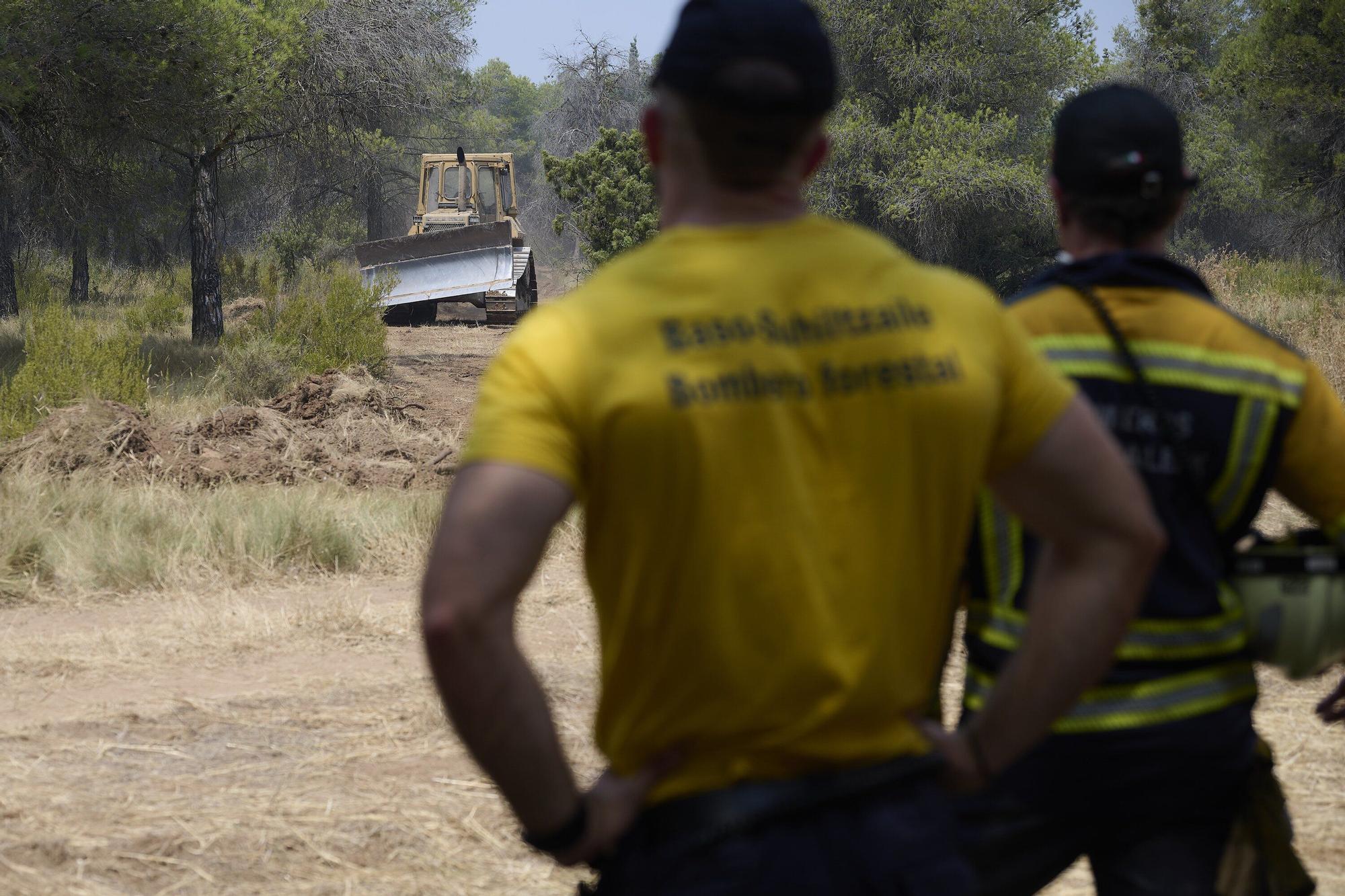 Fotos del incendio forestal cerca de Carcastillo