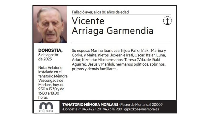 Vicente Arriaga Garmendia