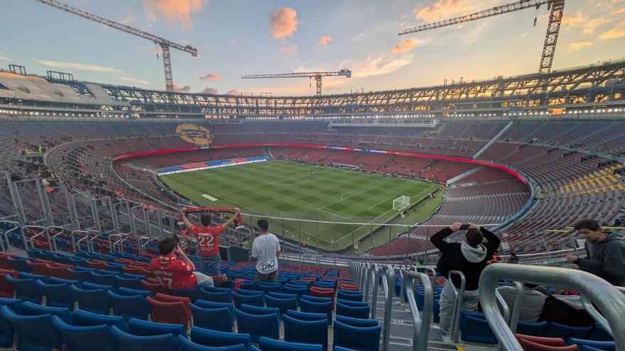 Imagen de la zona visitante del nuevo Camp Nou