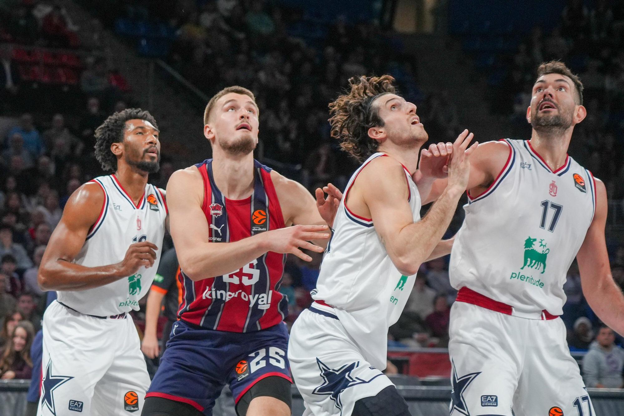 En imágenes: Baskonia se impone a Armani Milan con solvencia