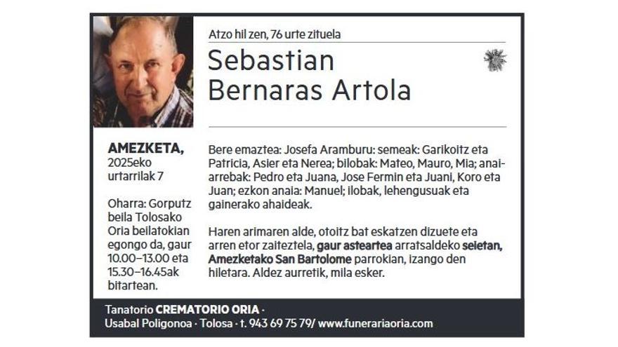 SEBASTIAN BERNARAS ARTOLA