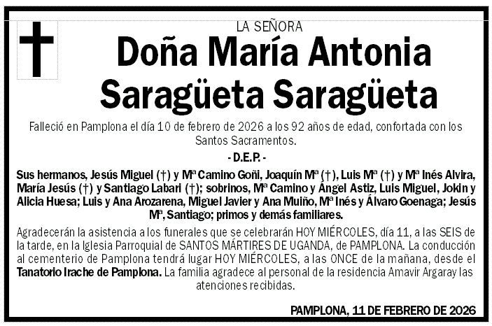 María Antonia Saragüeta Saragüeta