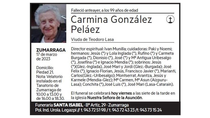 CARMINA GONZALEZ PELAEZ