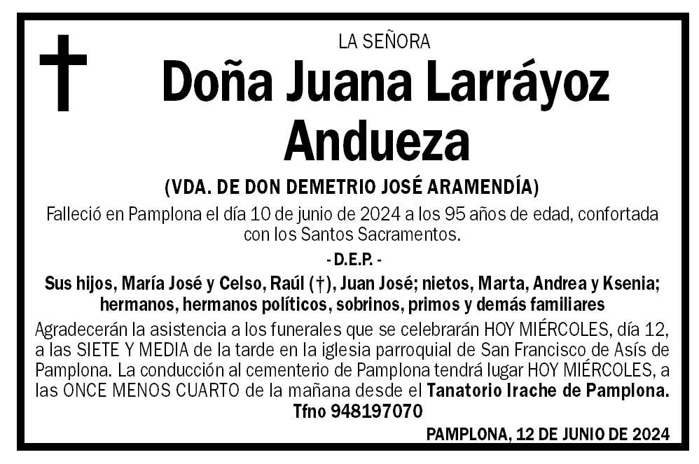 Juana Larráyoz Andueza