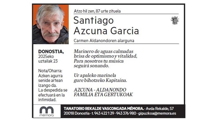 SANTIAGO AZCUNA GARCIA