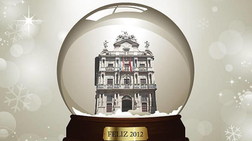 La felicitación navideña del Ayuntamiento de Pamplona.