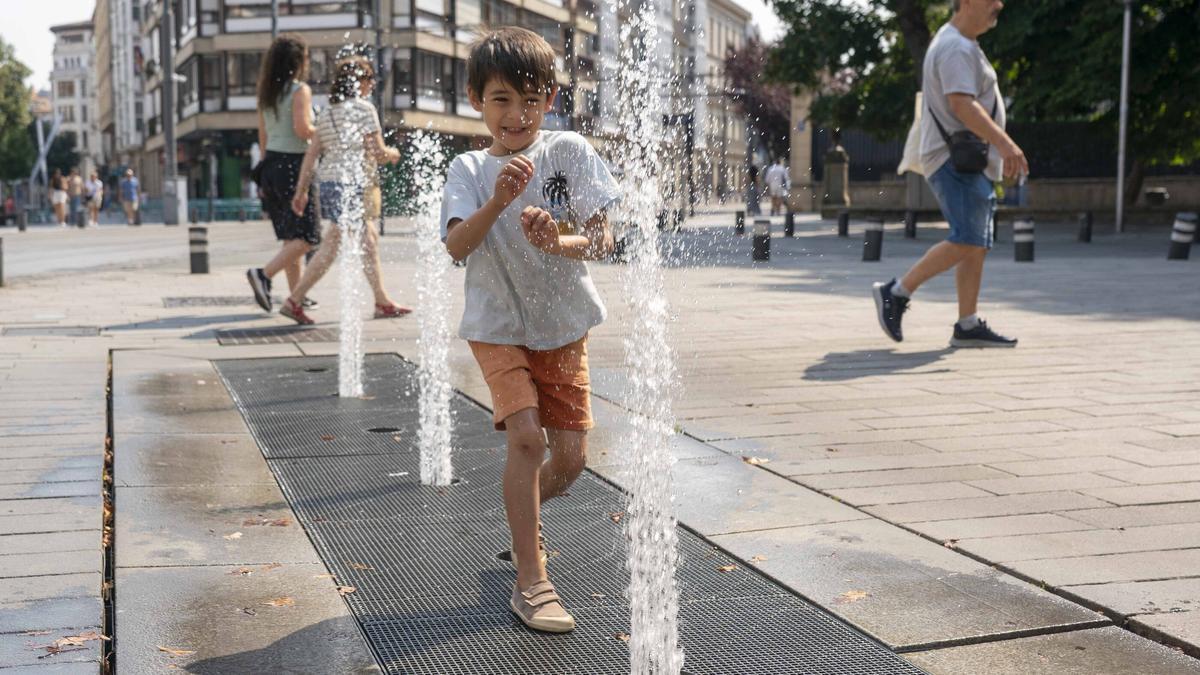 En imágenes: Vitoria sufre los estragos de la ola de calor