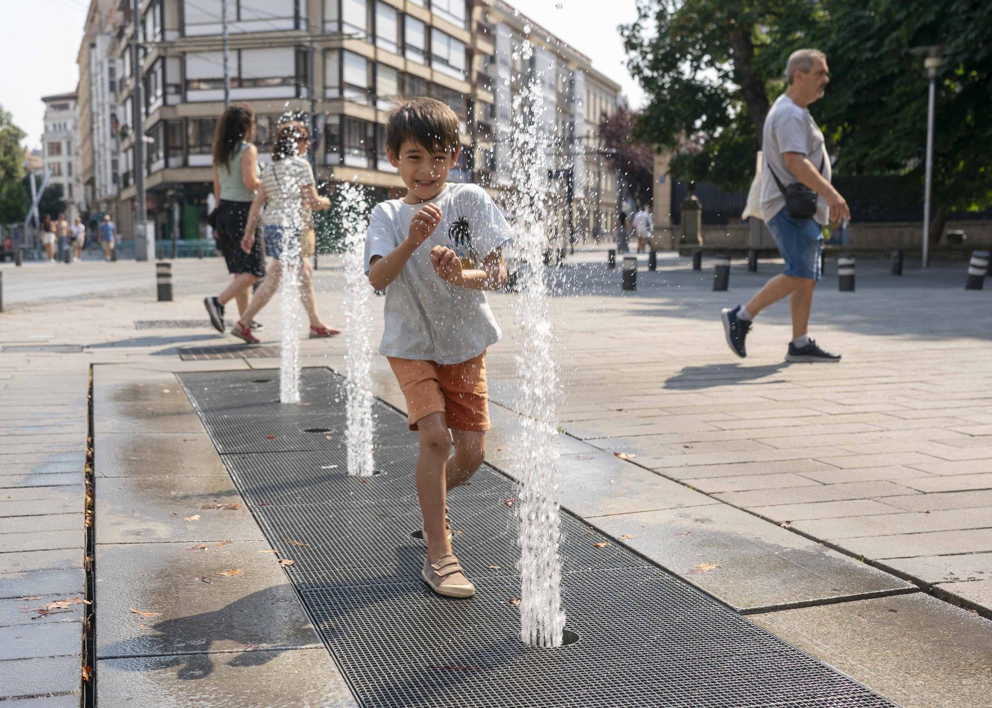 En imágenes: Vitoria sufre los estragos de la ola de calor