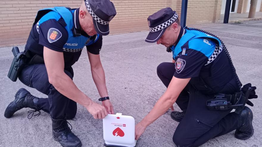 Policías locales de Tudela salvan la vida a un hombre en parada cardiorrespiratoria