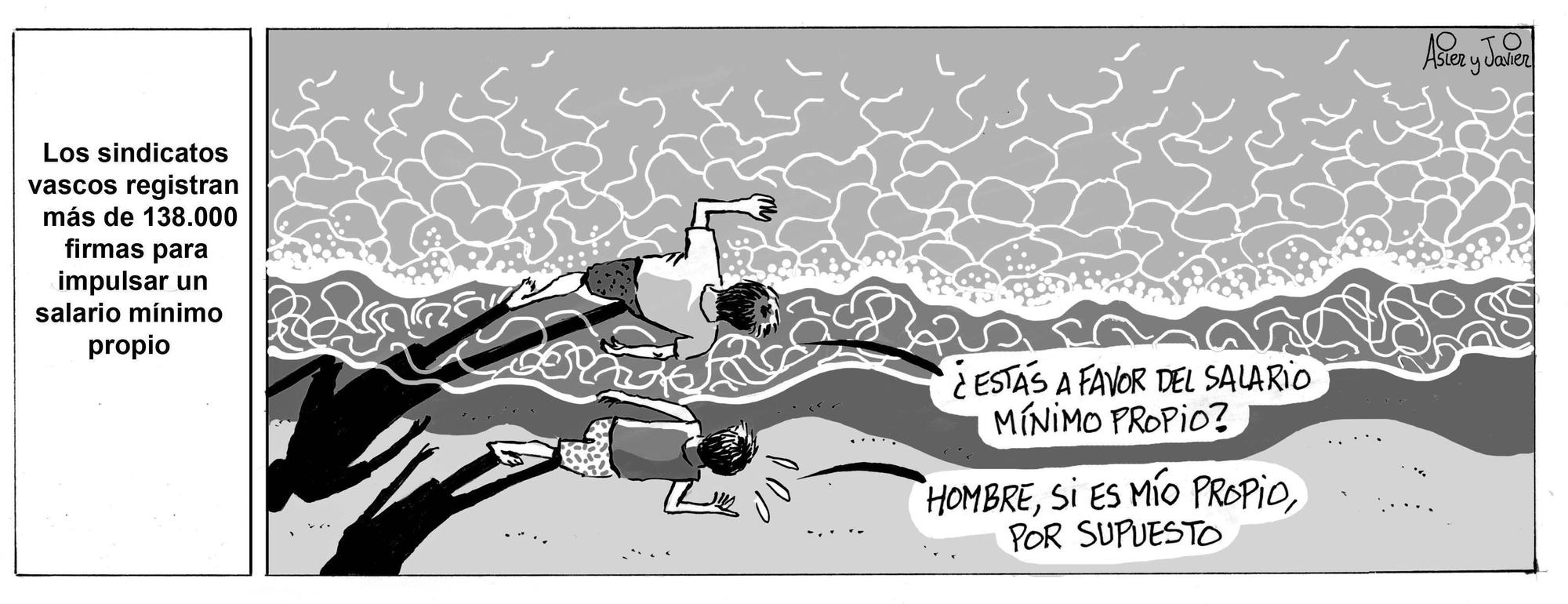 La tira de Asier y Javier del sábado 23 de agosto de 2025