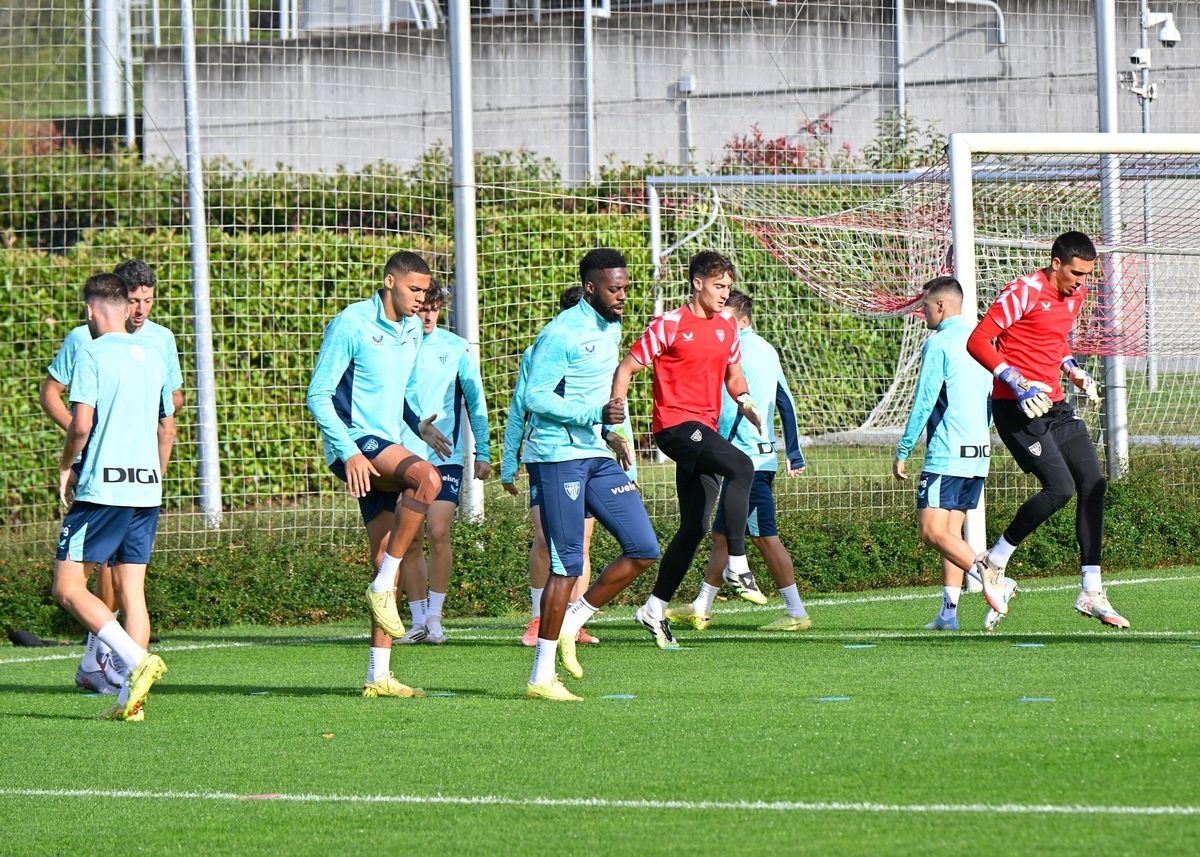 Entrenamiento del Athletic en Lezama