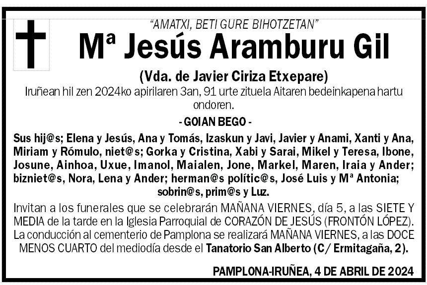 Mª Jesús Aramburu Gil