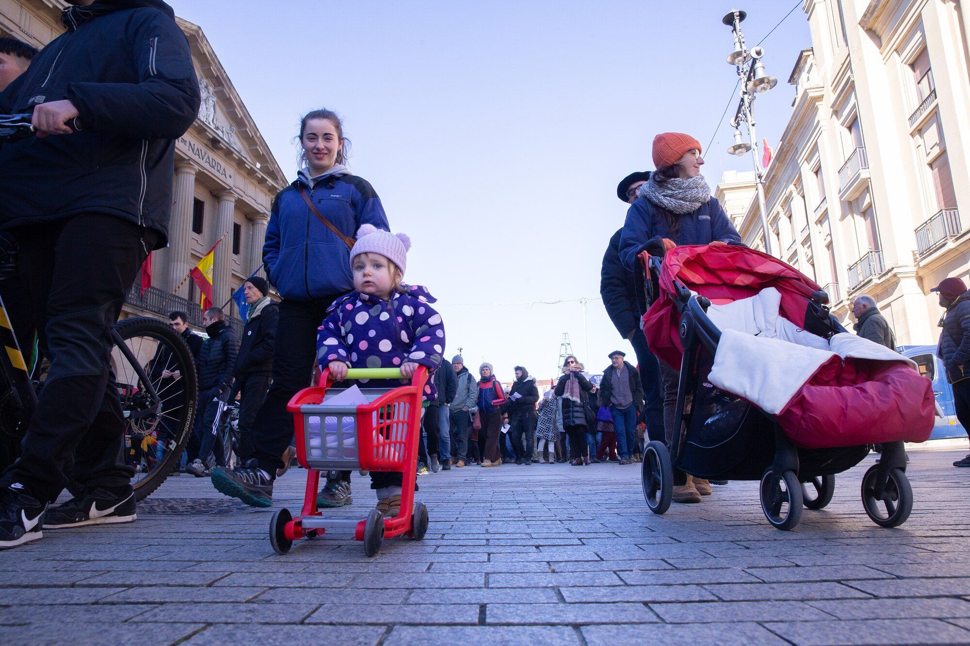 Manifestación en Pamplona contra el TAV y por un tren social