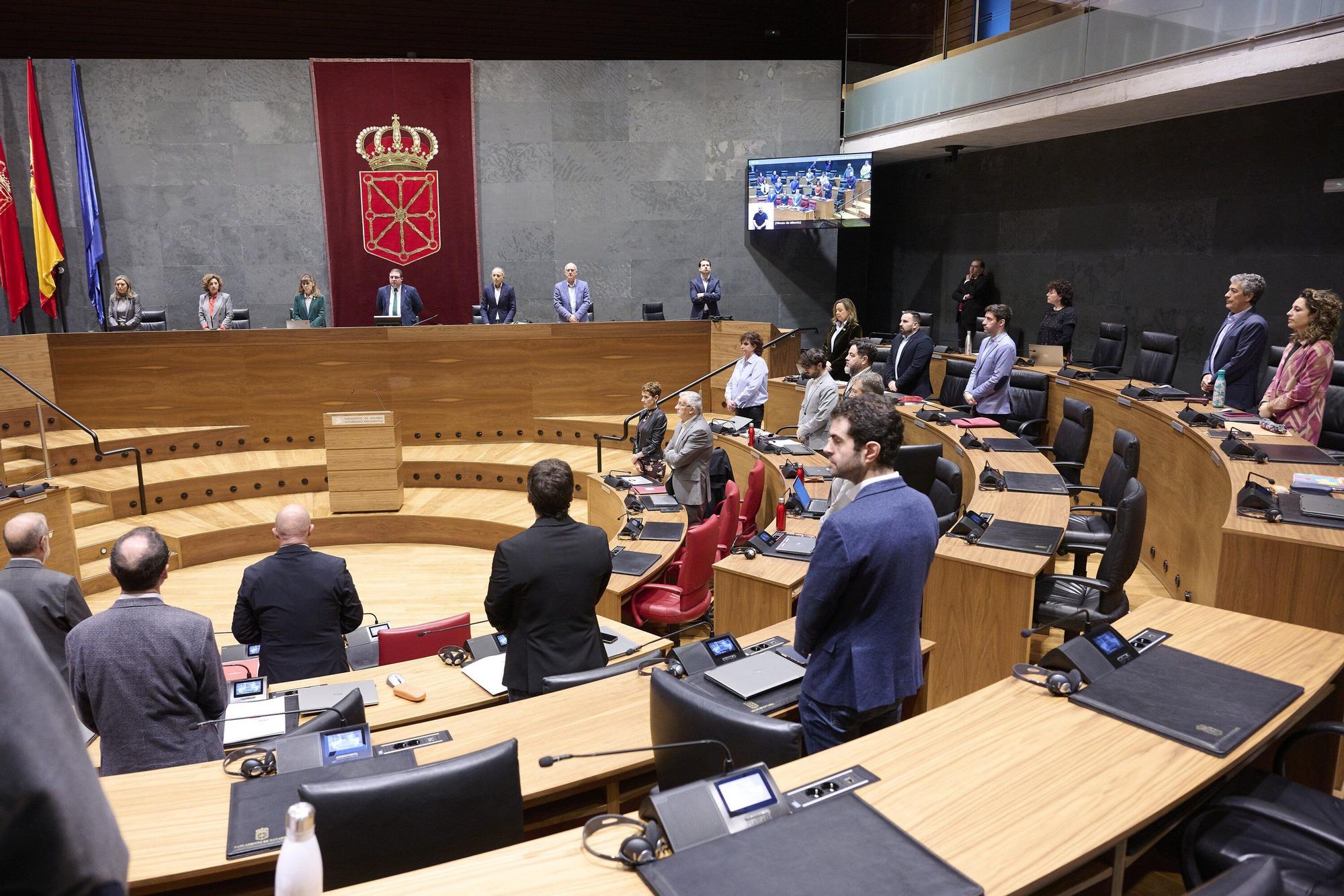 Fotos del pleno del Parlamento de Navarra de este 6 de noviembre