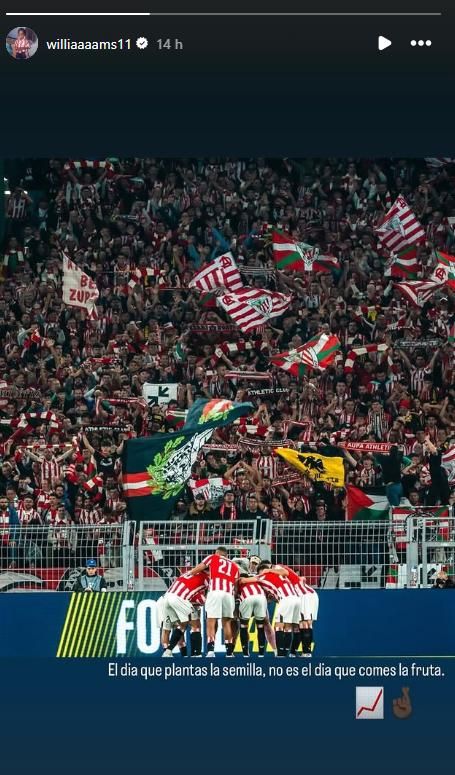 Mensaje de Iñaki Williams