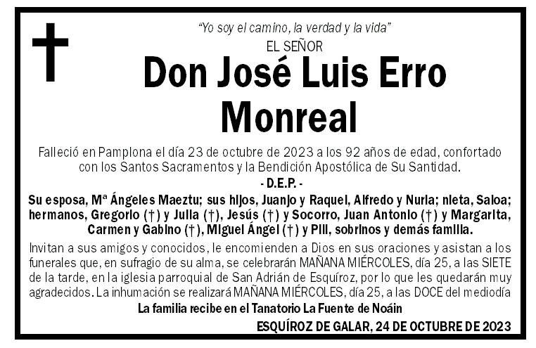 José Luis Erro Monreal
