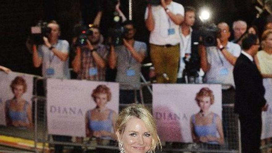 La actriz Naomi Watts en la presentación de &#039;Diana&#039; en Londres.
