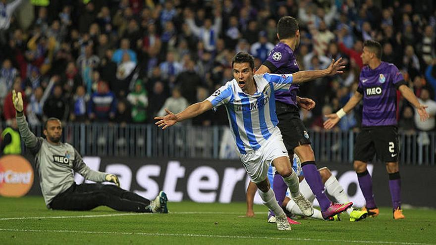 El Málaga prolonga su gran sueño europeo