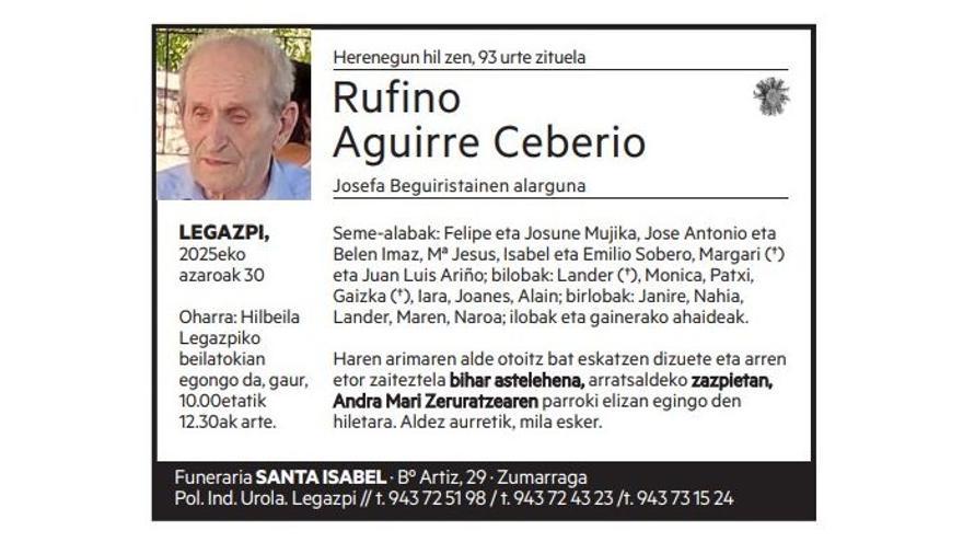 Rufino Aguirre Ceberio