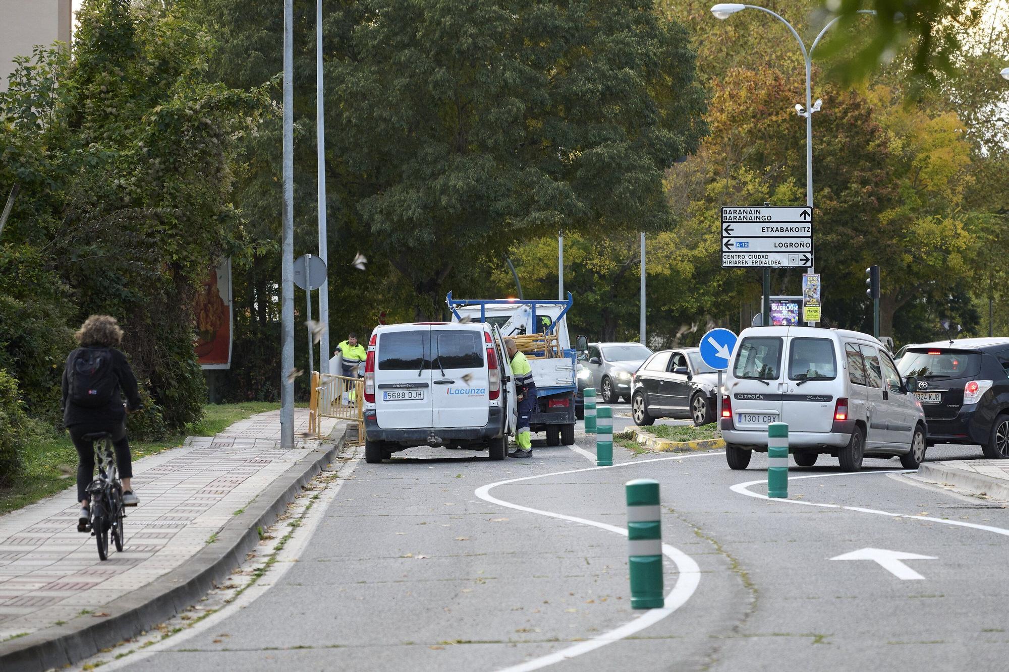 Reapertura de la carretera de la Universidad de Navarra