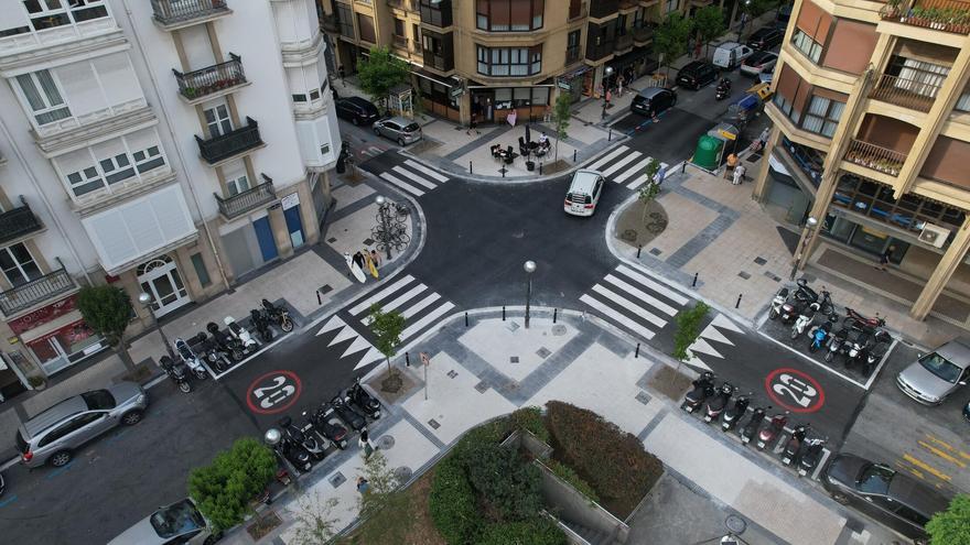 Finalizadas las obras de mejora de accesibilidad y seguridad vial entre Secundino Esnaola y Bermingham en Donostia