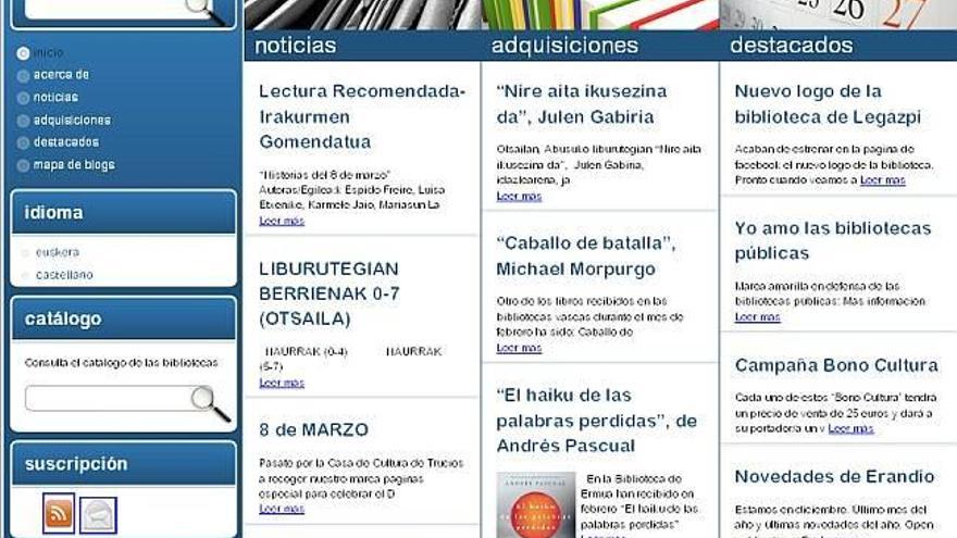 En marcha la plataforma de blogs de las bibliotecas vascas