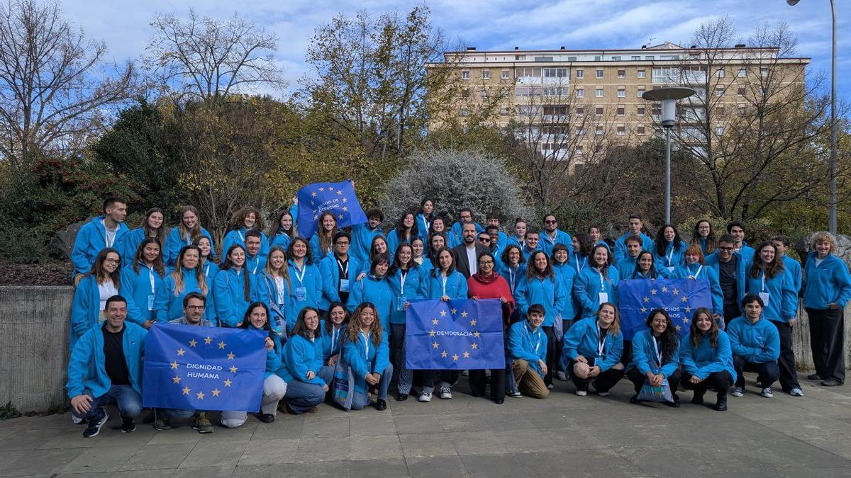 Evento Anual de Voluntariado del Cuerpo Europeo de Solidaridad (CES), celebrado este sábado en Pamplona.