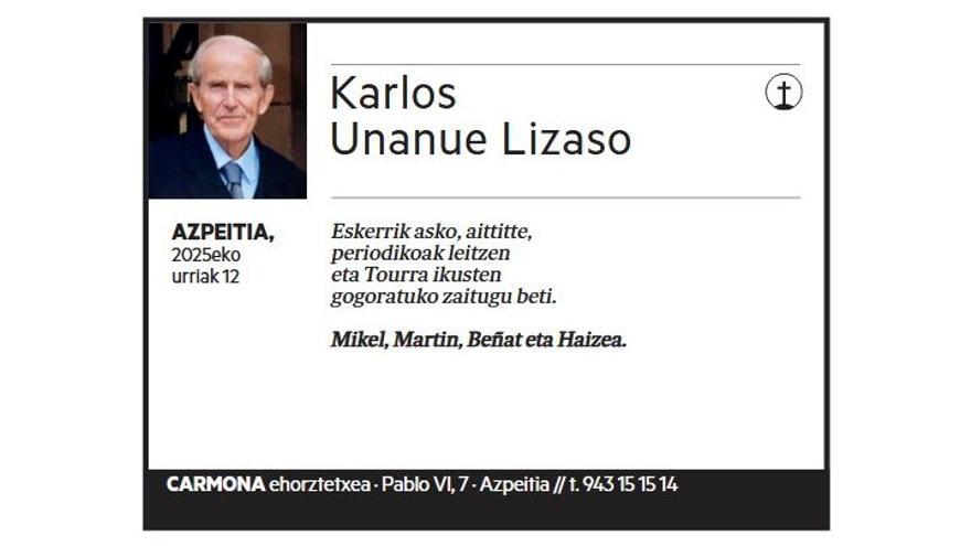 CARLOS UNANUE LIZASO
