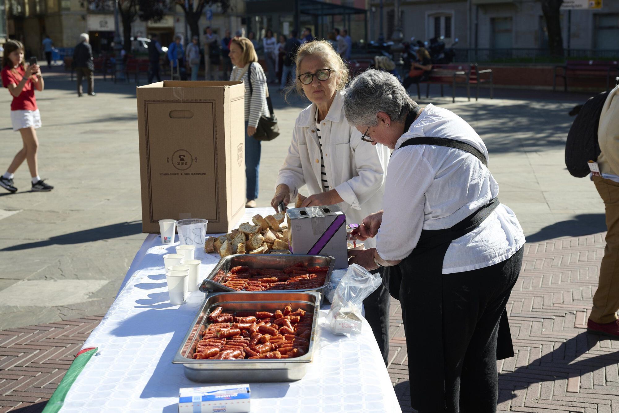 Chupinazo de las fiestas de Ansoleaga, San Francisco y Campana