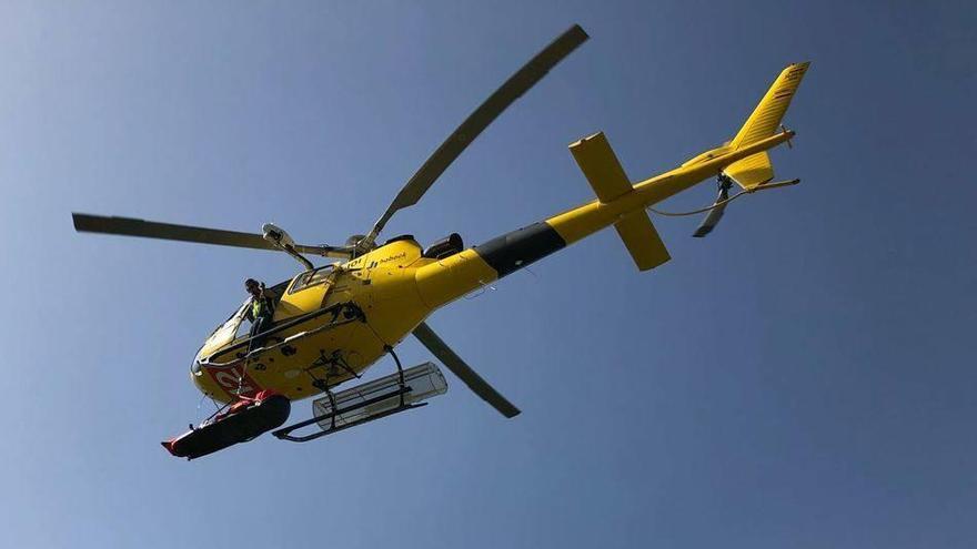 Helicóptero usado en rescates ejecutados por el GREIM.