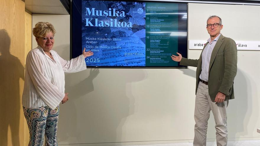 Sei kontzertu izango dira abuztuan Arabako Musika Klasikoaren Zikloan
