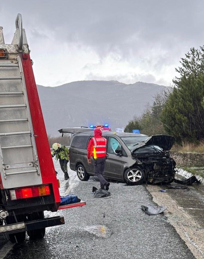 Accidente atendido en la A10.
