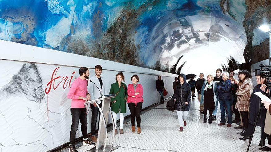 Presentación ayer en el túnel Loretope en Donostia.Foto: ETB